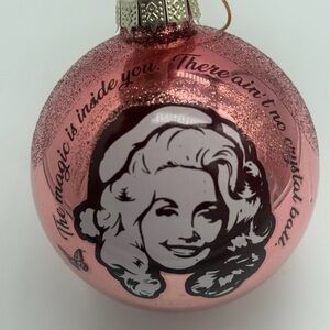 Dolly Parton Glass Ornament